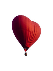 Obraz premium Hot air balloon isolated on white background.