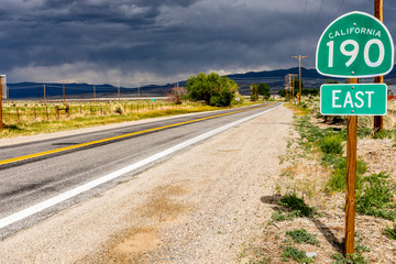 Route 190 vallée de la mort