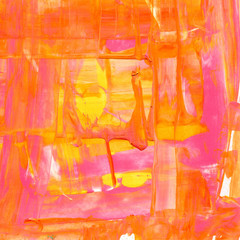 Warm Acrylic Abstract Painted Background