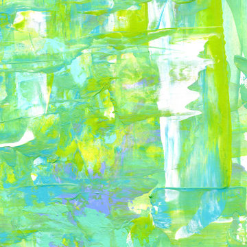 Abstract Acrylic Garden Painted Texture