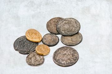 Antique roman coins
