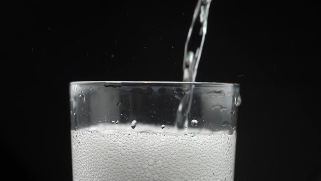 Sprite poured into glass