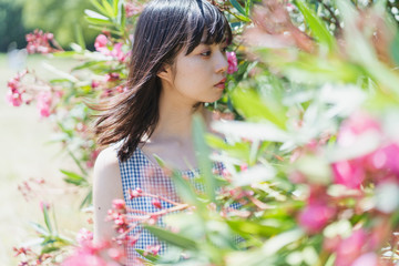 Fototapeta premium 夏の女性