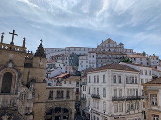 Fototapeta na wymiar Santa Cruz in Coimbra, Portugal