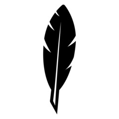 feather vector icon. feather symbol illustration. 