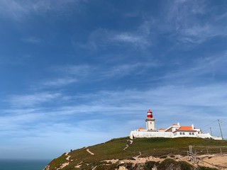 lighthouse on coast of portugal