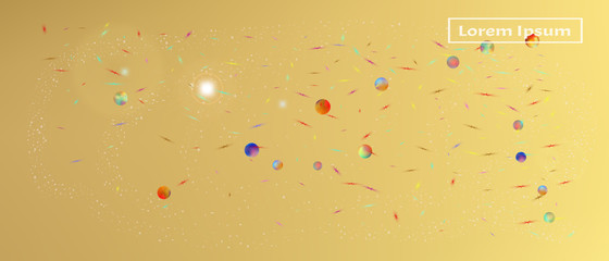 Colorful abstract ultra wide space background 