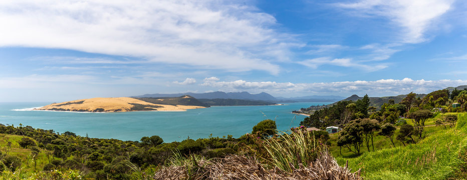 Panguru sand dunes in Northland of New Zealand