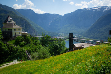 Sky walk in Hallstatt, Austria.