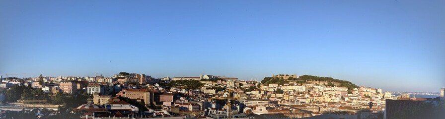 Fototapeta na wymiar panoramic view of the city of Lisbon, Portugal 