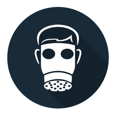 Symbol Wear Full Face Isolate On White Background,Vector Illustration