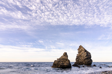 Playa del Molino de Papel, paraje Natural de Maro (Málaga)