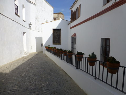Andalucia. White village of Arcos de la Frontera. Cadiz,Spain