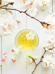 Apricot flower tea