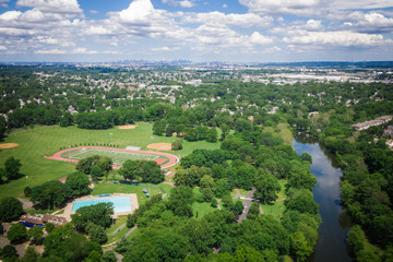 Aerial of Rahway New Jersey