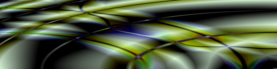 Digital Art, panoramic abstract three-dimensional objects with soft lighting, Germany