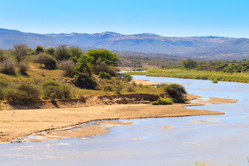 White Umfolozi panorama from viewpoint, Hluhluwe–Umfolozi Game Reserve