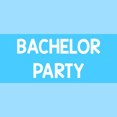 Writing note showing Bachelor Party. Business concept for Party given for a analysis who is about to get married Stag night Square rectangle paper sheet loaded with full creation of pattern theme