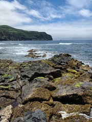 Fototapeta na wymiar Sea Coast on São Miguel island, Azores, Portugal near Ponta De Mosteiros