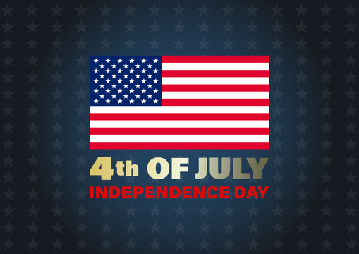 Independence Day in the United States. Fourth of July. Poster, template, greeting card, banner, background design. 