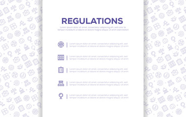 REGULATIONS SEAMLESS PATTERN