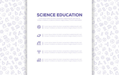 SCIENCE EDUCATION SEAMLESS PATTERN