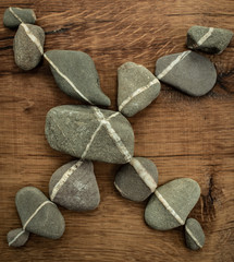 Kreuz aus Steinen