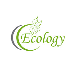 Naklejka premium Eco icon. Ecology sign. Vector illustration, flat design.