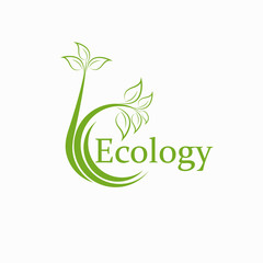 Eco icon. Ecology sign. Vector illustration, flat design.