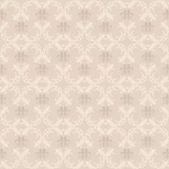 Poster Wallpaper floral pattern in vintage style, vector image © PETR BABKIN