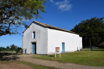 Fototapeta na wymiar Primeira igreja do Brasil em Porto Seguro, Bahia