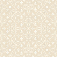 Beige background wallpaper, seamless pattern in vintage style
