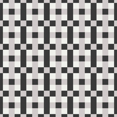 Seamless checkered pattern. Abstract striped background with squares. Geometric, Geo, seamless background in black and grey. Vector seamless print. Wallpaper, wrapping paper, web design template.