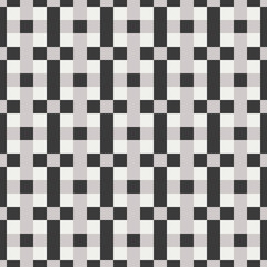 Fototapeta premium Seamless checkered pattern. Abstract striped background with squares. Geometric, Geo, seamless background in black and grey. Vector seamless print. Wallpaper, wrapping paper, web design template.