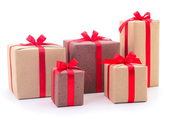 Gift boxes, gifts on a white background isolated.