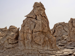 Fototapeta premium The Danakil depression looks like a landscape on another planet. Ethiopia