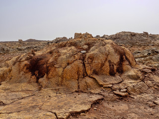 The Danakil depression looks like a landscape on another planet. Ethiopia