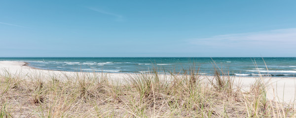 the beach of Boltenhagen in beautiful weather