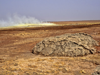 The Danakil depression looks like a landscape on another planet. Ethiopia