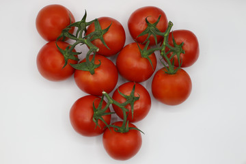 tomatoes isolated on white background