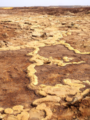 The Danakil depression looks like a landscape on another planet. Ethiopia