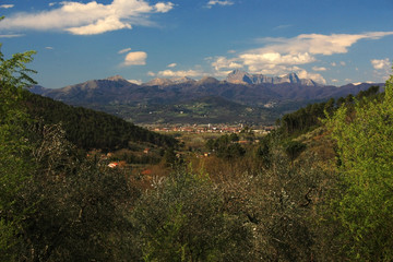 Obraz premium Panorama of the Dolomites in Italy