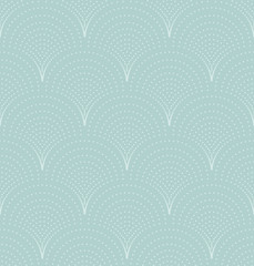 Seamless wave pattern, light blue old fashioned seamless background, vector illustration