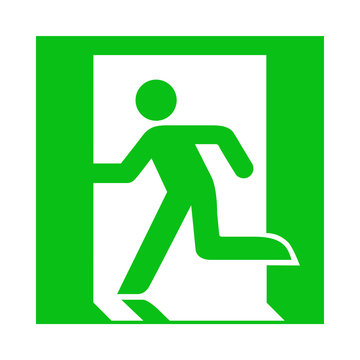  ISO 7010 E002 Emergency exit (left hand) 