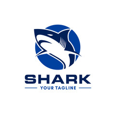Wild Shark Logo Stock Image