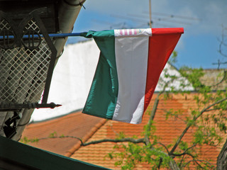 Hungarian flag in Szentendre, Hungary