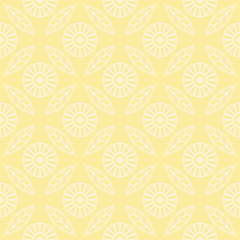 Fototapeta premium Seamless pattern with calendula or marigolds flowers