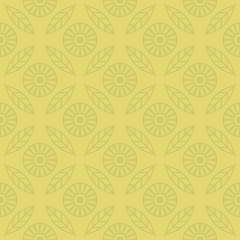 Seamless pattern with calendula or marigolds flowers