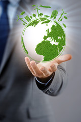 Concept of clean energy and environmental protection