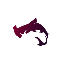 Wild Shark Logo Stock Image